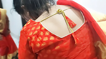 Saree-Clad Bhabi'S Sensual Kisses And Nipple Play In Amateur Video