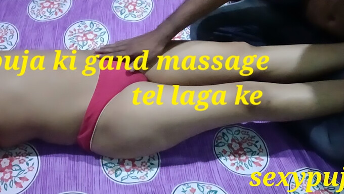 Desi Bhabhi'S Sensual Oil Massage Leads To Passionate Sex With Young Stud