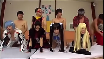 Asian Cuties Gather For Cosplay Orgy