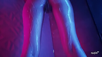 High-Definition Close-Up Of Water Dripping On A Teen'S Perfect Body