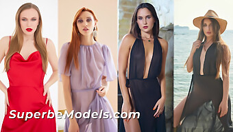 Oglejte Si 4 Osupljive Modele V Kompilacijskem Videu Z Bližnjimi Posnetki Njihovih Seksi Teles