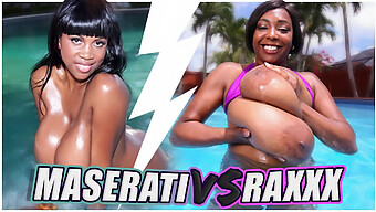 Las Morenas Tetonas Maserati Y Raxxx En Un Enfrentamiento Caliente