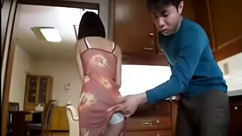 Asian Milf Takes On Step Son'S Friend In A Wild Threesome