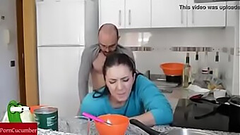 Indian Couple Gets Passionate In The Kitchen