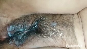 Hairy-Pussy Close-Up Of 18-Year-Old Indian Girl Getting Brutally Fucked