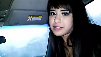 Getting Intimate With A Latina In The Rain Inside A Car