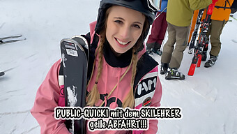 Hanna Secret'S Public Sex Adventure With A Ski Instructor