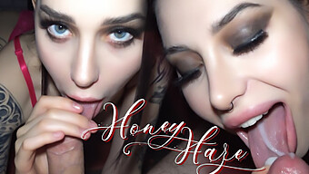 Honey Haze在课后口交表演