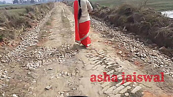 Aunty'S Solo Walk In Village Turns Into Erotic Encounter