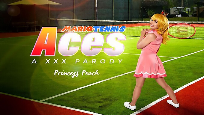 Tapasztalja Meg A Virtuális Valóság Találkozását A Kis Csaj Lilly Bell-Lel, Mint Princess Peach