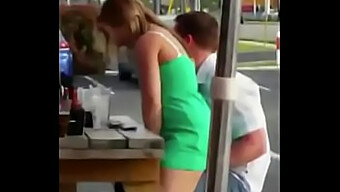 A Couple Engages In Passionate Lovemaking In A Restaurant, Captured On Spycam