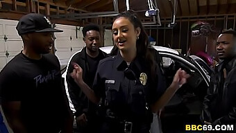 Police Officer Eliza Ibarra Gives Deepthroat To Multiple Black Men