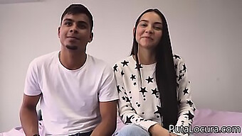 Valerin Y Sus Pezones De Chocolate En Un Casting De Pareja Latina Caliente