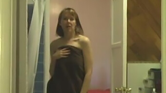 Private Moment With Mature Step Mom In The Bathroom