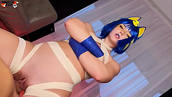 Cosplay Ankha Meme Ganha Vida Em Um Vídeo Pornô Hardcore Quente