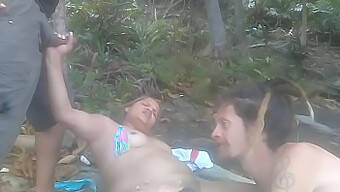 Public Nudity And A Steamy Orgy With A Horny Couple