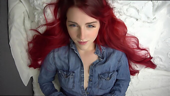 Beautiful Redhead'S Intense Pleasure Alone