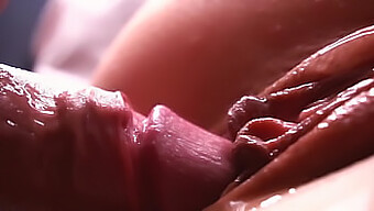 Sperm Cascades Down The Intimate Folds In Slo-Mo