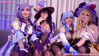 Las Chicas De Genshin Impact Se Involucran En Un Encuentro Anal Grupal Caliente