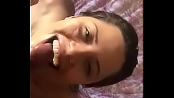 Brazilian Babe Gets Facial Cumshot During Blowjob