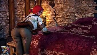 Triss' Winterabenteuer Bei Einem 3d-Animationsspiel