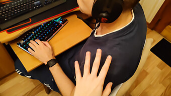 Russian Teen Explores Computer Game Over Nude Classmate