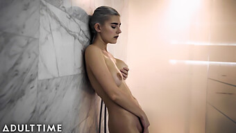 Russian Beauty Eva Elfie In A Hot Solo Shower Scene With Close-Up Foot And Legs Focus