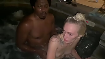 Interracial Family Fun In A Hot Tub With Daddy Panda And Victoria Gracen